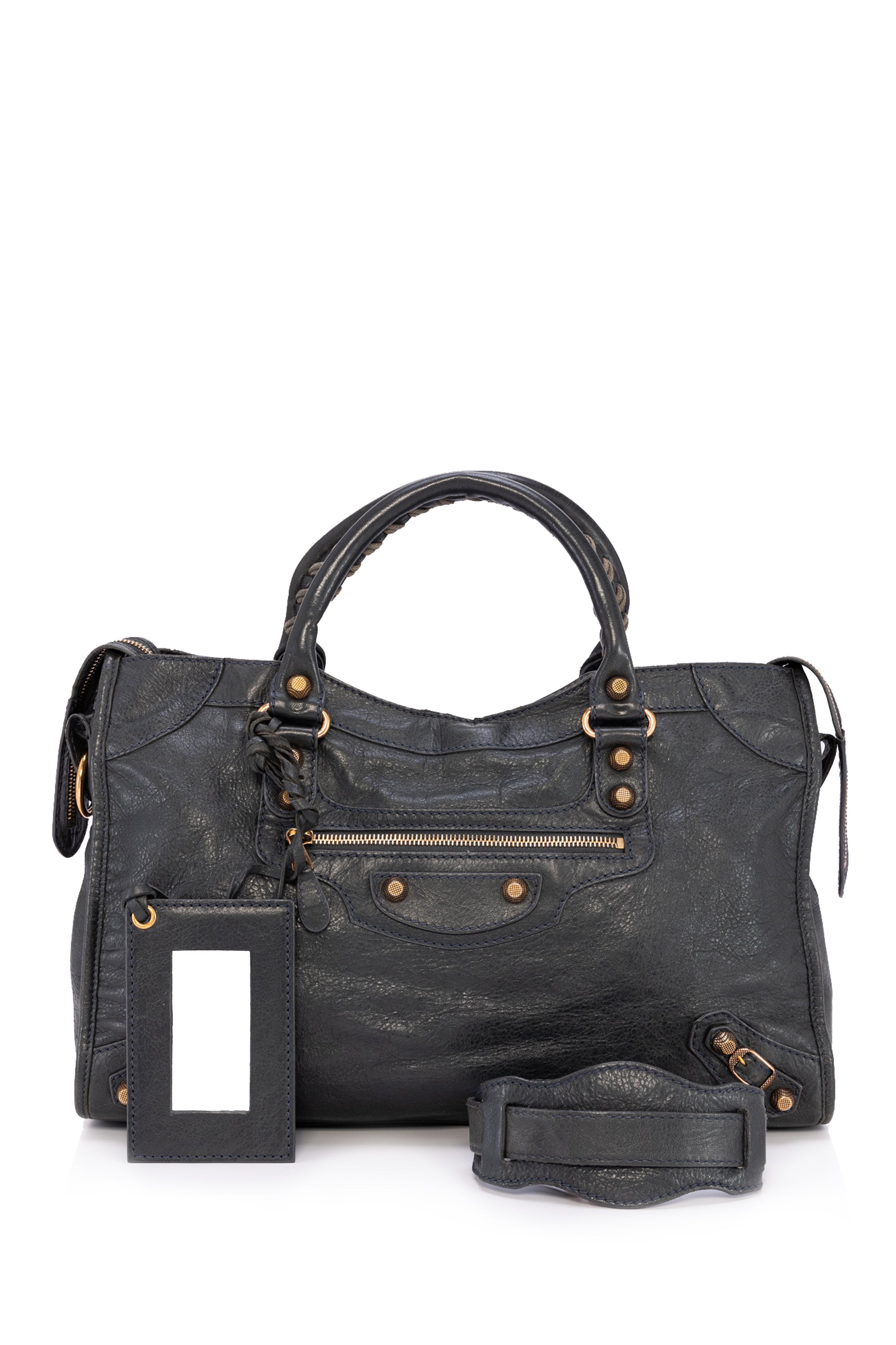 Balenciaga City Top Handle Bag Distressed Leather oxluxe, Luxury, Bags