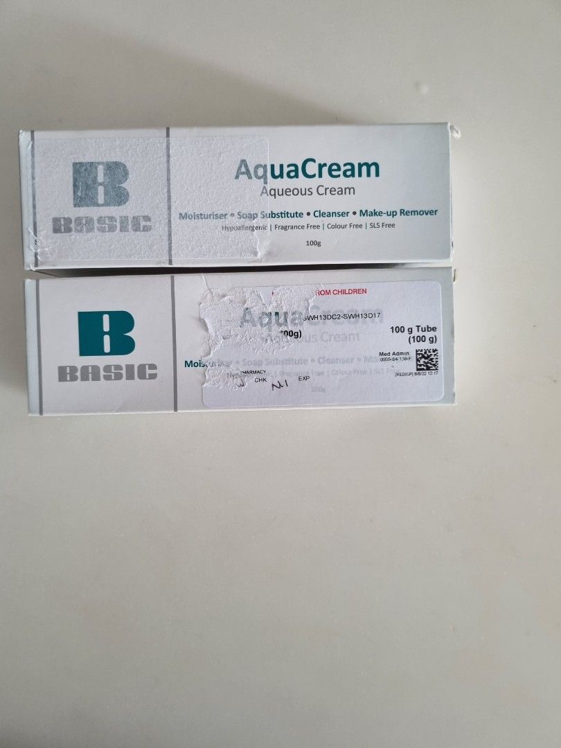 Basic AquaCream (Category: Medical Supplies & Tools) located in Singapore. Submitted by lili201022 (Listing ID 1201867245, Image 3). Description: bundle sale. 2 for $15 and 1 for $8.