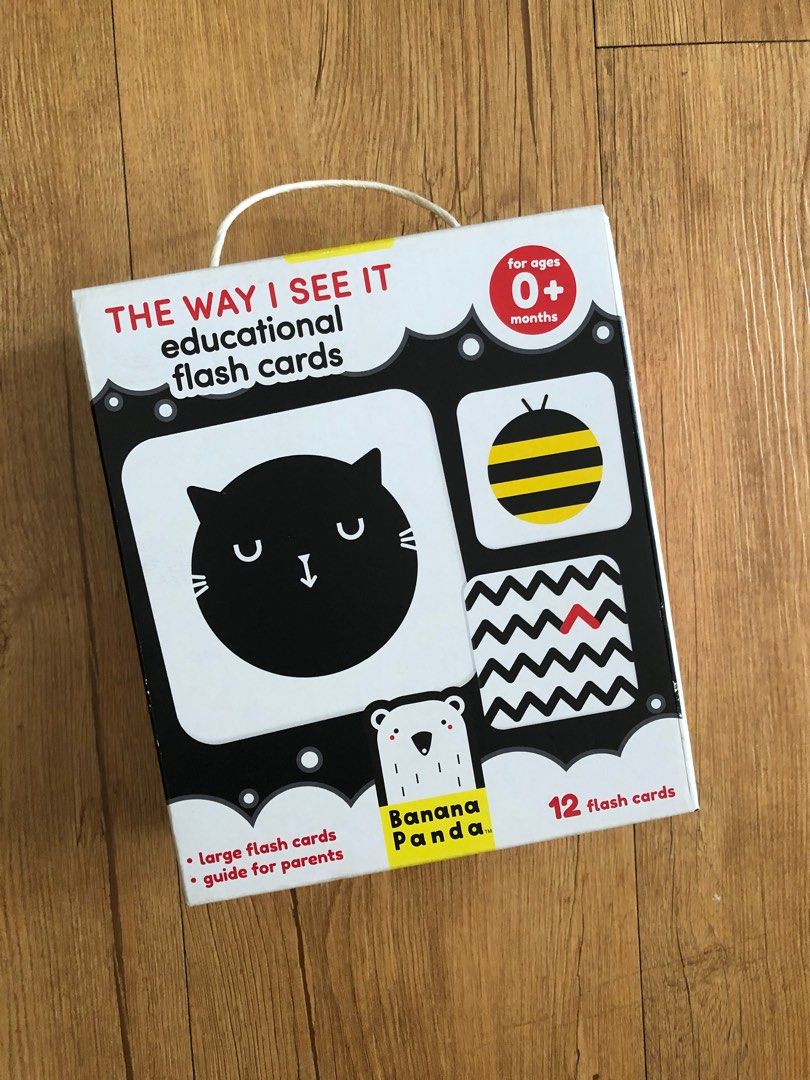 Black and White Educational Flashcards for Babies, Babies & Kids