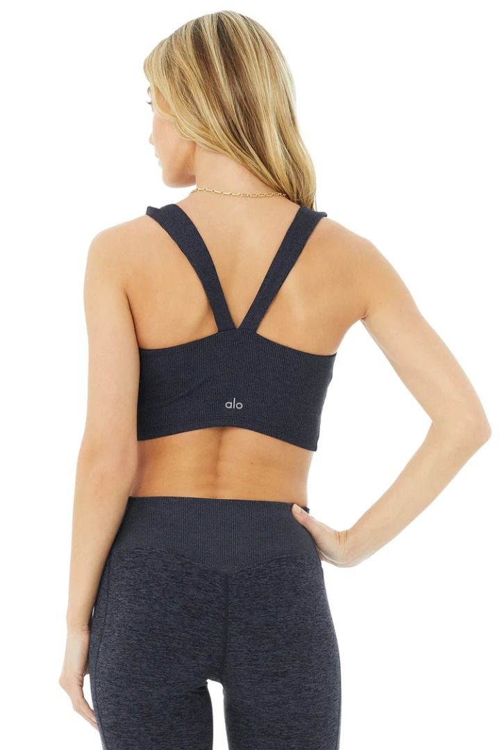 BNWT ALOSOFT RIBBED CHIC BRA TANK, Women's Fashion, Activewear on Carousell