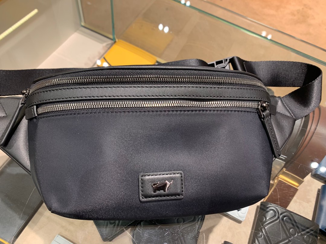 Braun buffel waist pouch black colour, Women's Fashion, Bags & Wallets