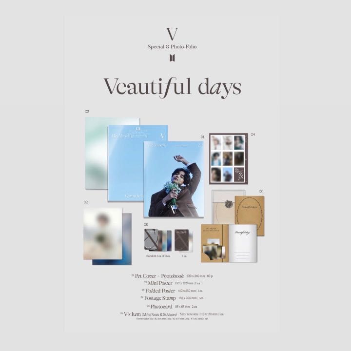 BTS Me, Myself, and V “Veautiful Days” secured 1st PO (Taehyung