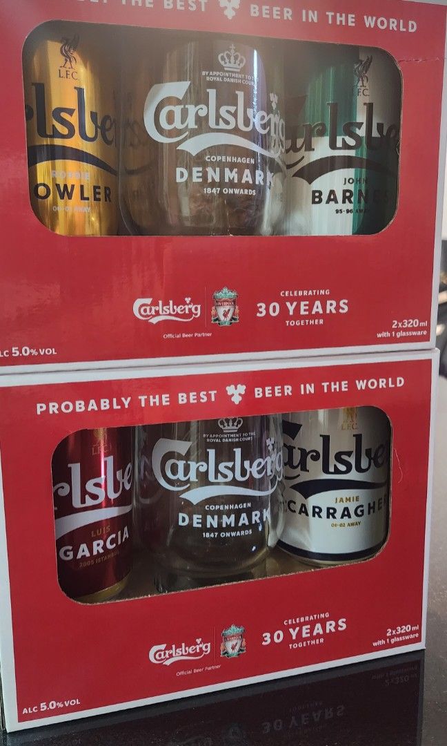 Carlsberg LFC [Liverpool Football Club] Collectable Kit, Food & Drinks, Alcoholic Beverages on 