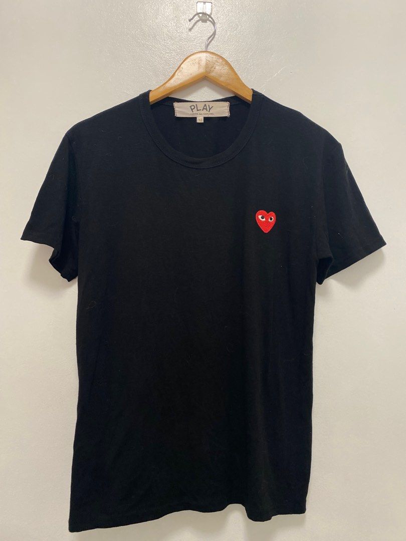 COMME DES GARCONS PLAY DOUBLE EYES T-SHIRT BLACK, 51% OFF