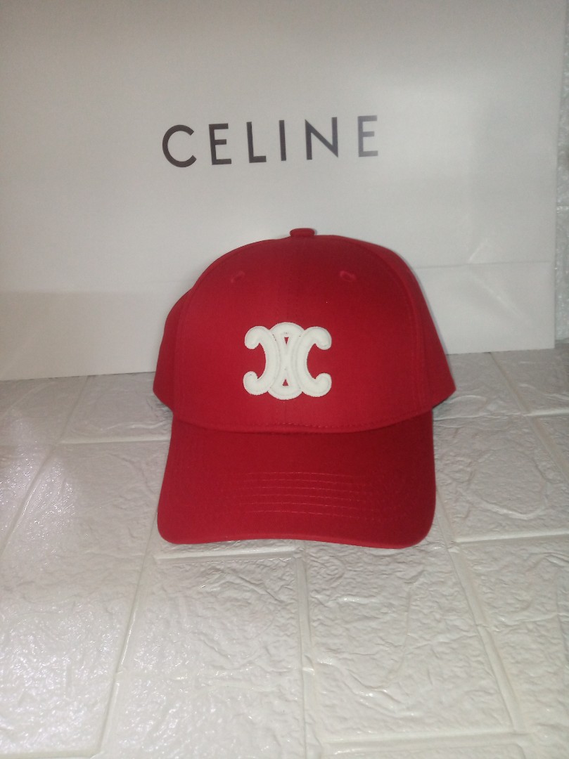 在庫有り お買い得 CELINE エディ期 straw hat RED ribbon サイズ58