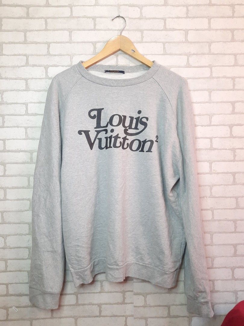 CREWNECK LOUIS VUITTON PEACE AND LOVE JAKET HOODIE SWEATER SWEATSHIRT  SECOND BEKAS ORIGINAL MURAH BERKUALITAS THRIFT, Fesyen Pria, Pakaian ,  Atasan di Carousell