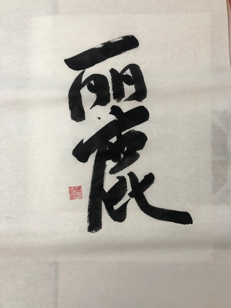 Customized Chinese calligraphy 麗, Hobbies & Toys, Stationery & Craft ...