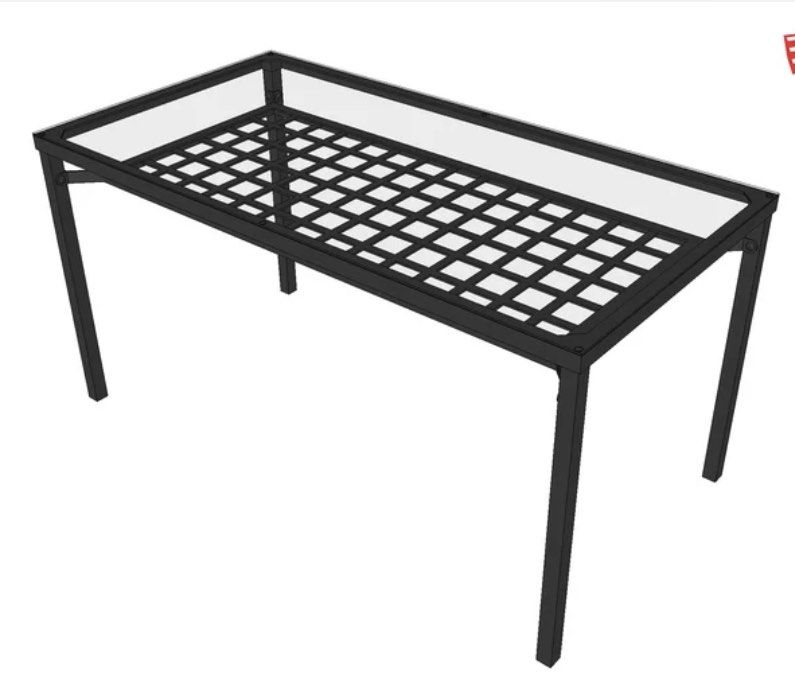 Dining Table (Category: Tables & Sets) located in Singapore. Submitted by kpwk69 (Listing ID 1202028280, Image 2). Description: Selling just the table. Solid Metal frame, Glass top with a secondary deck, great to place napkin, coaster etc. .