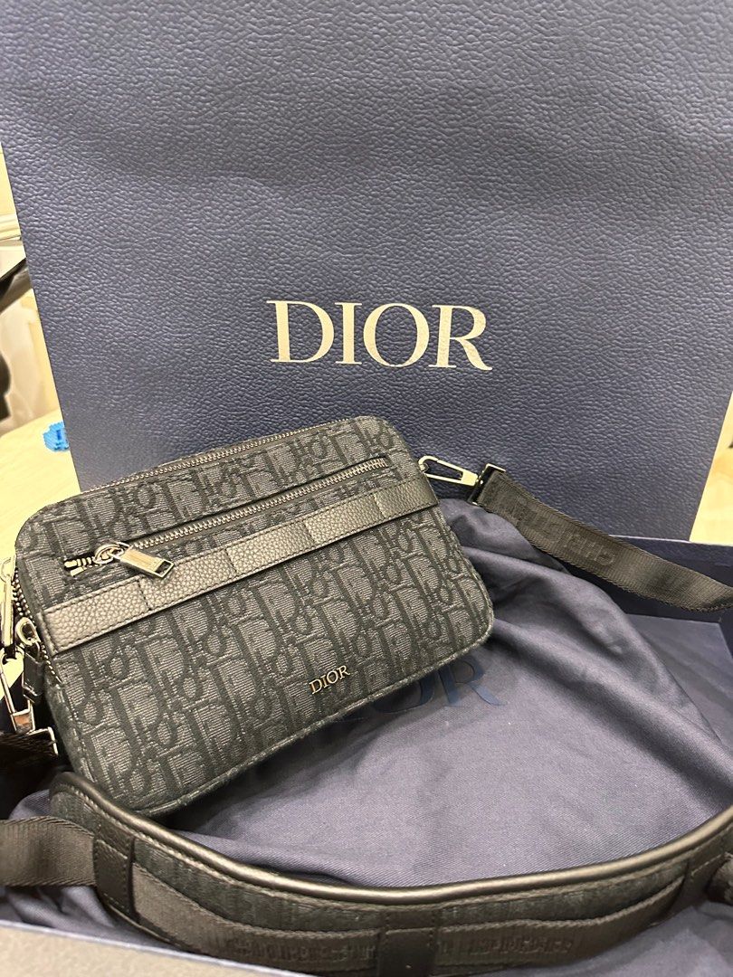 Dior Men Safari Dior Oblique Messenger Bag - BAGAHOLICBOY