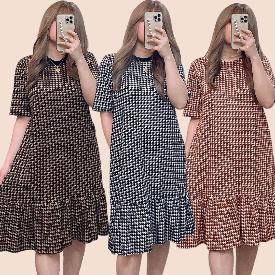Korea-Style Chiffon Mini Dress - Thai Wholesale Clothing Online