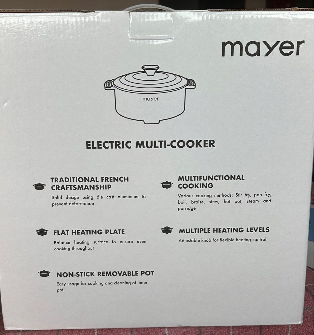 Electric MultiCooker (Mayer), Furniture & Home Living, Kitchenware