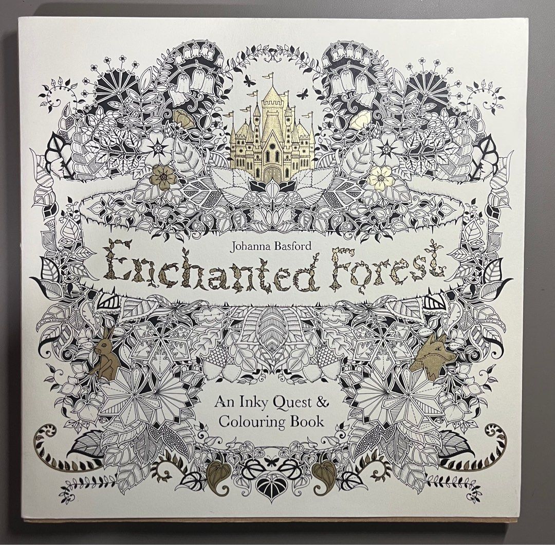 Enchanted Forest Colouring Book, Hobbies & Toys, Stationery & Craft