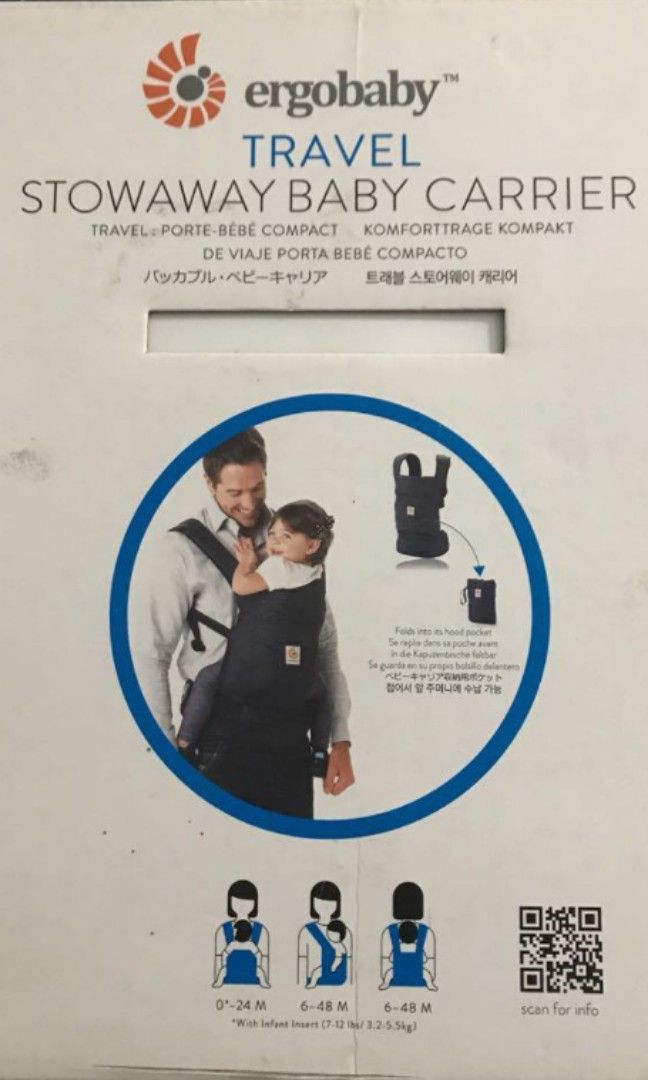 Ergobaby travel stowaway baby carrier sale