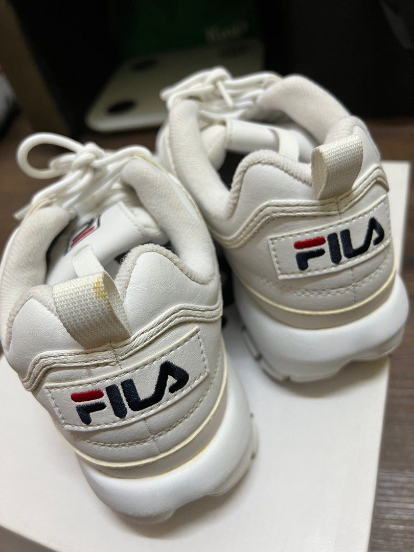 Fake vs store original fila shoes