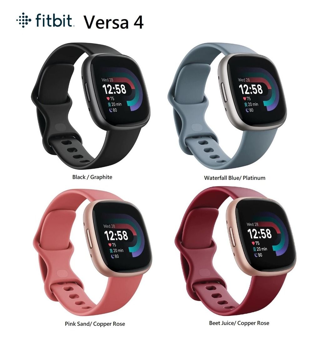 Fitbit Versa 4 Health & Fitness Smartwatch 健康運動智能手錶，Daily