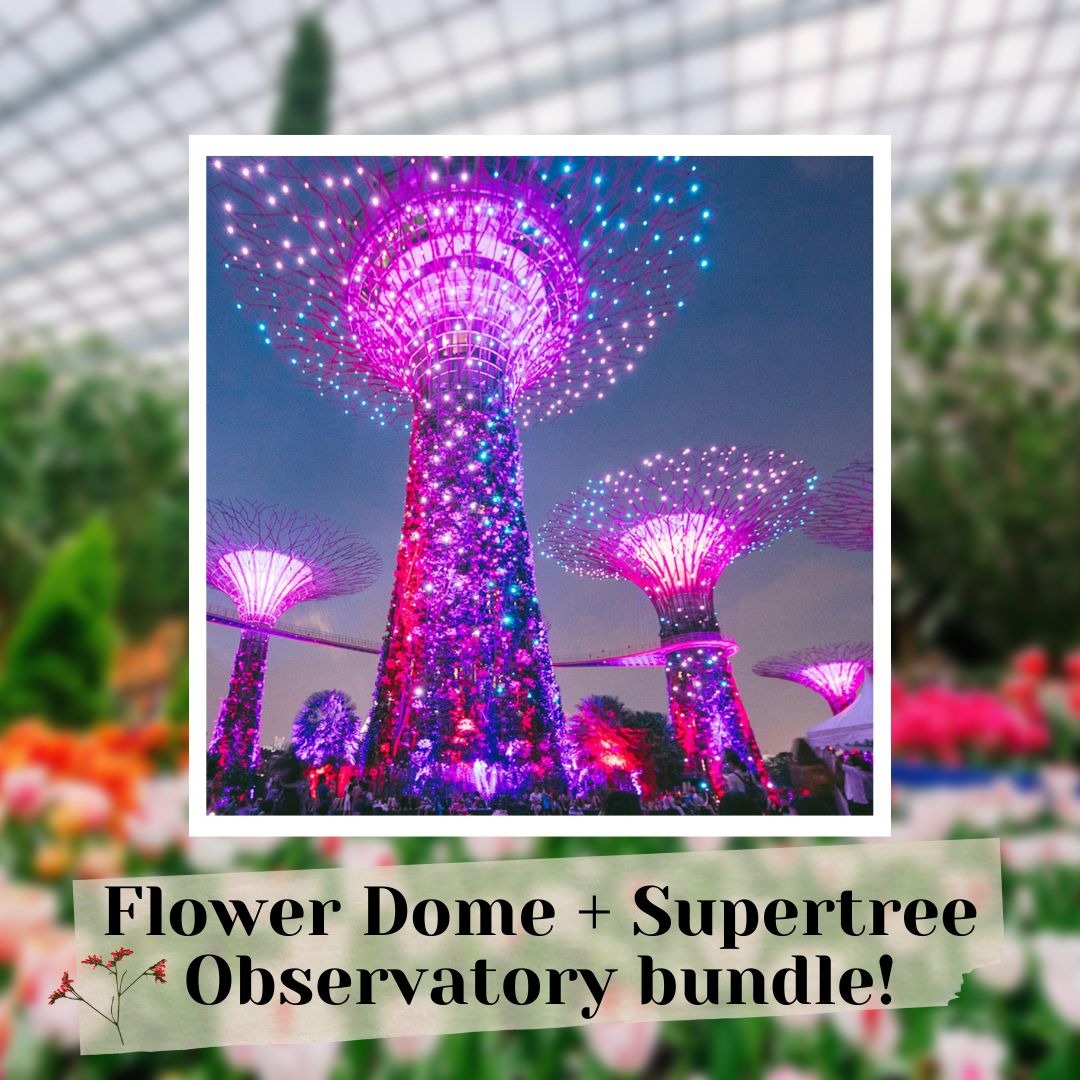 Gardens By The Bay Flower Dome Supertree Observatory Singapore Attraction Tickets Tickets 