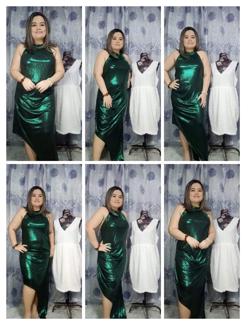 Glitz and glam Emeral green dress, Women's Fashion, Dresses & Sets