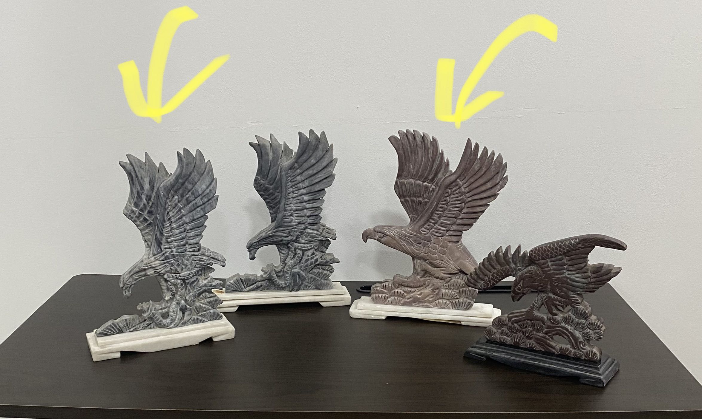 Granite Eagle Structure Figurines Home Decorations, Furniture & Home