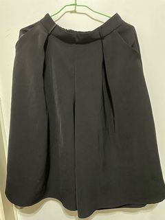 全新GU黑色寬褲 褲裙