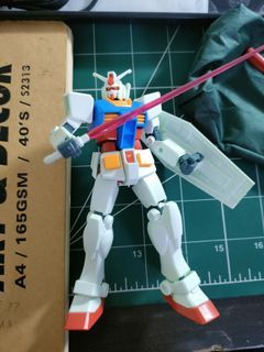 Gunpla Entry grade RX-78-2 Full Weapon set (built)