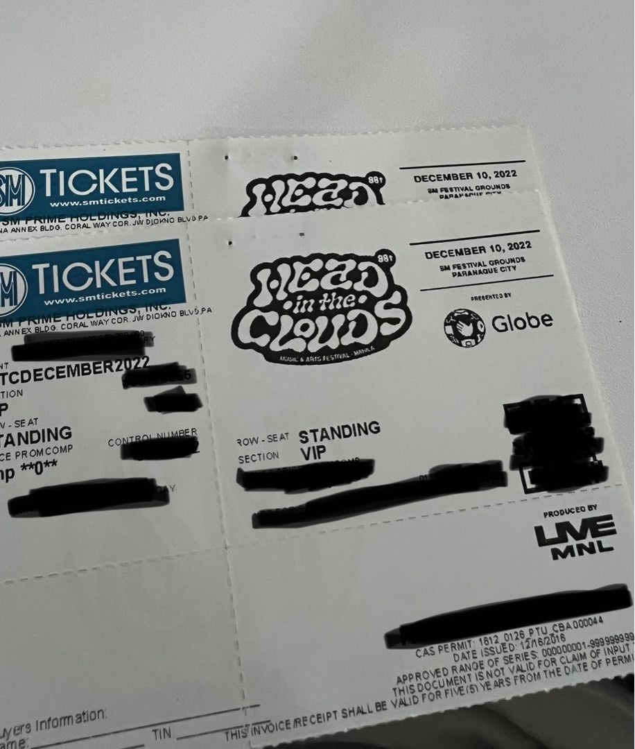 Head in the clouds Manila (HITC Manila) VIP Tickets (Cheap!!!), Tickets & Vouchers, Event