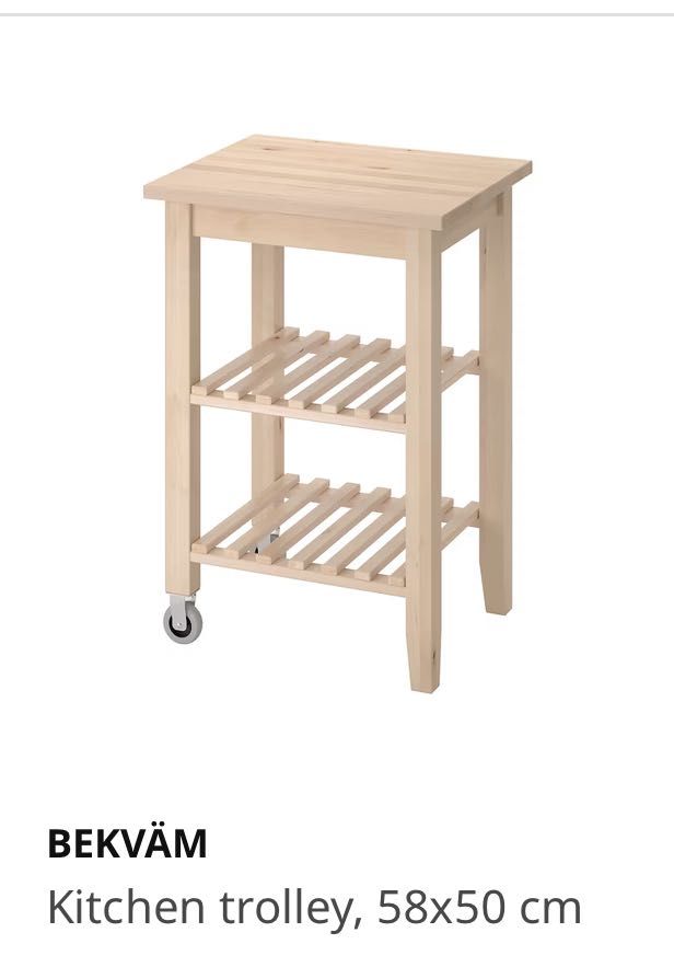 IKEA moveable kitchen island, Furniture & Home Living, Furniture