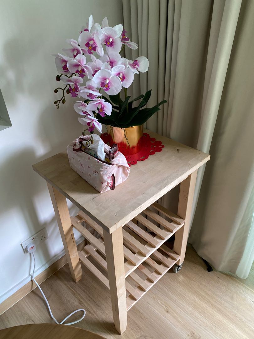 IKEA moveable kitchen island, Furniture & Home Living, Furniture