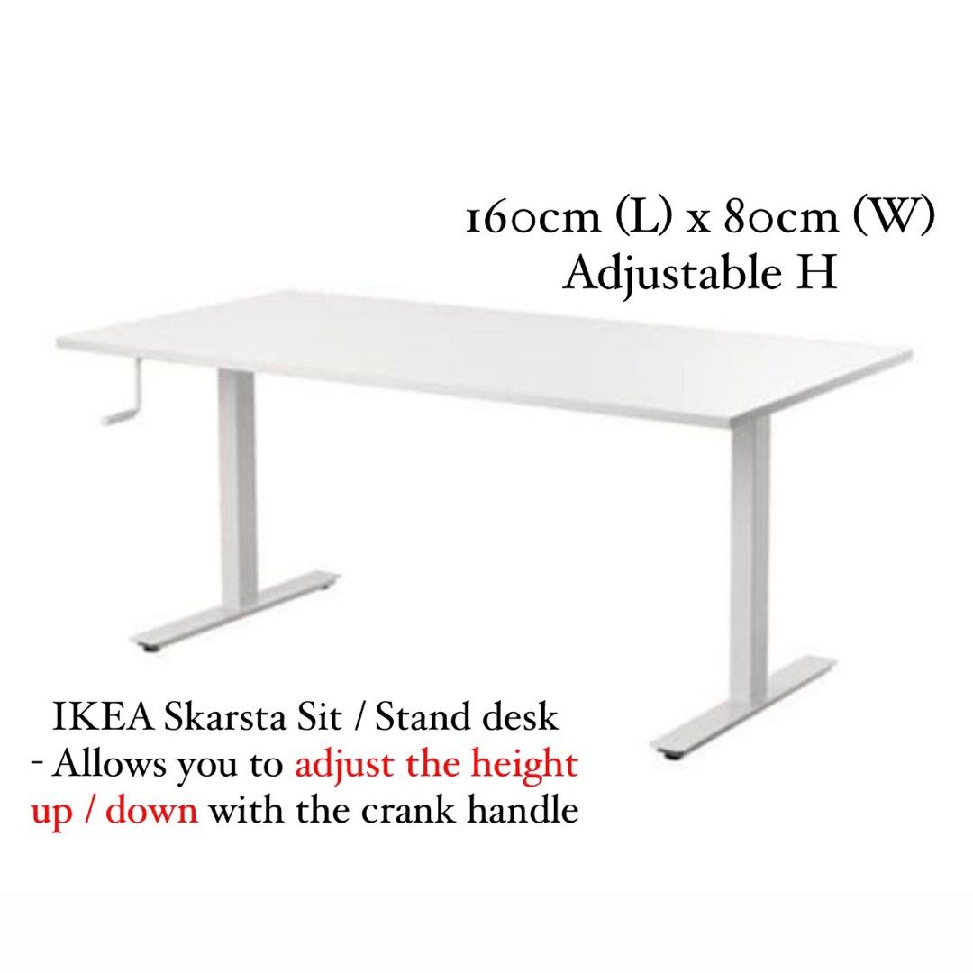 Ikea crank outlet desk