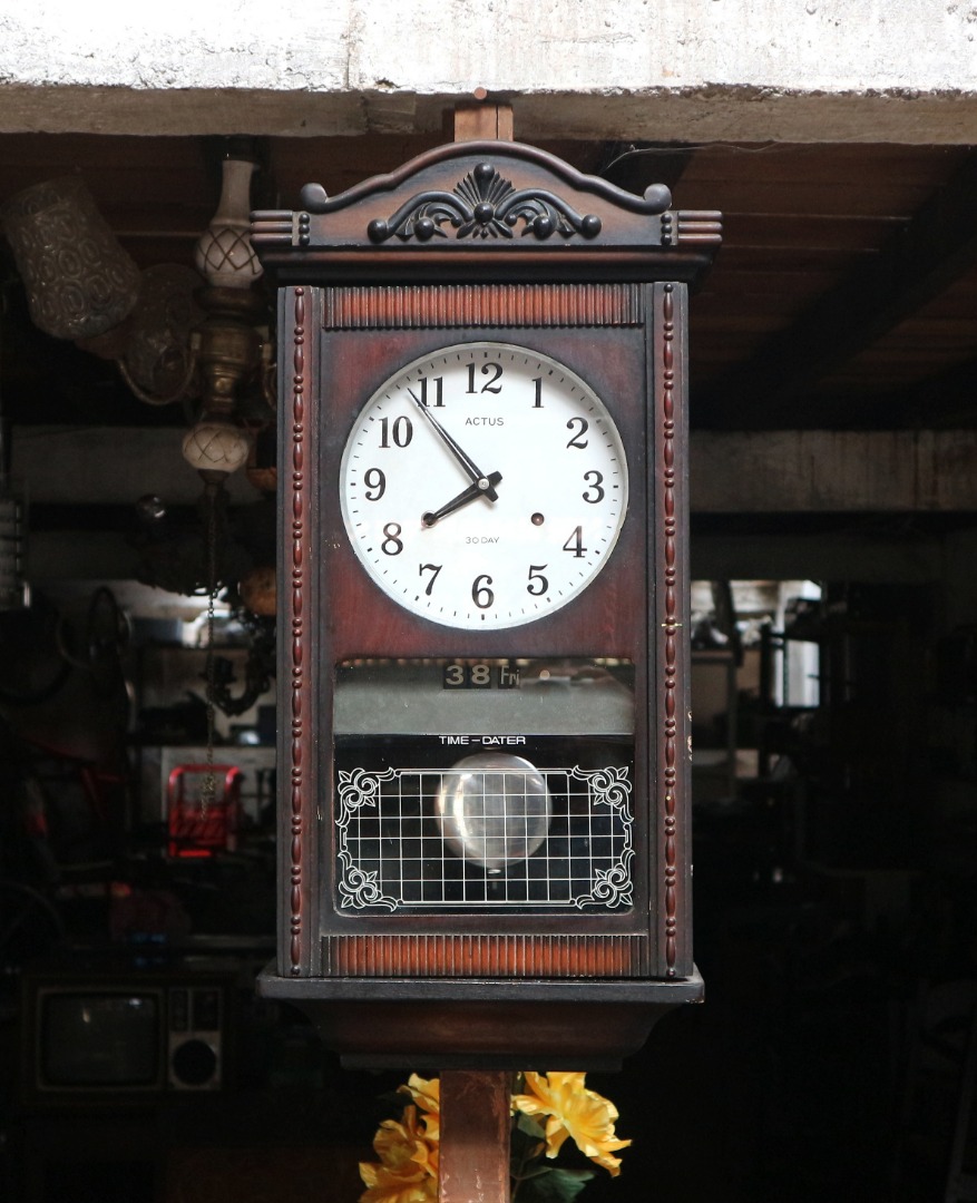 Jam Dinding Actus/Jam Besar/Jam Antik Actus, Antik, Jam & Perhiasan di