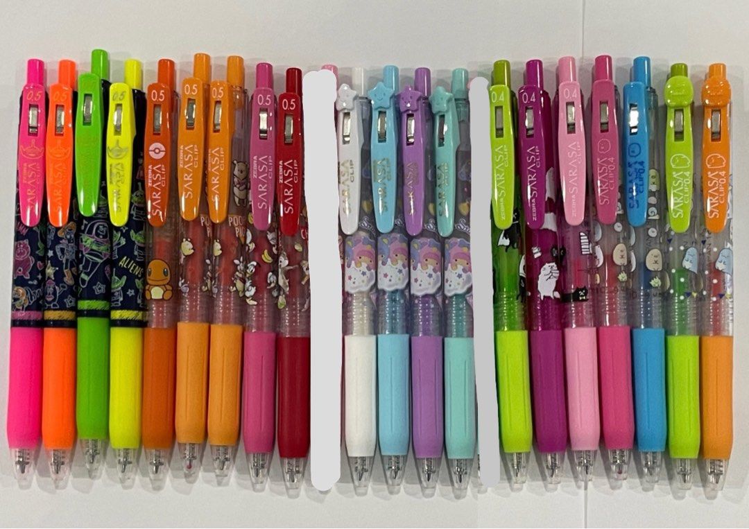 Japan Sarasa Pens with Design, Hobbies & Toys, Stationery & Craft
