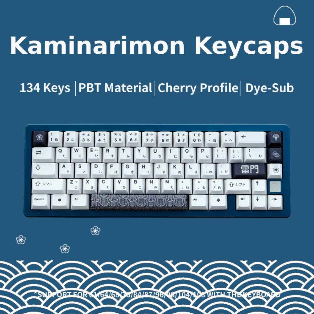 DROP GMK White-On-Black Custom Mechanical Keyboard Keycap Set 140-keys, Doubleshot ABS Bow, Cherry Profile, for 60%, TKL, 1800 Layouts, etc,