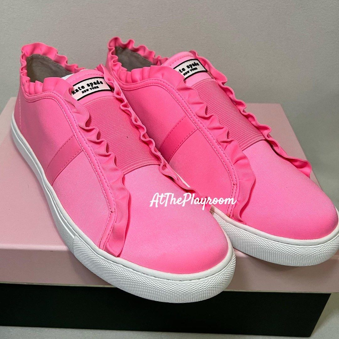 Kate Spade Lance Neon Pink Sneakers, Women's Fashion, Footwear, Sneakers on  Carousell