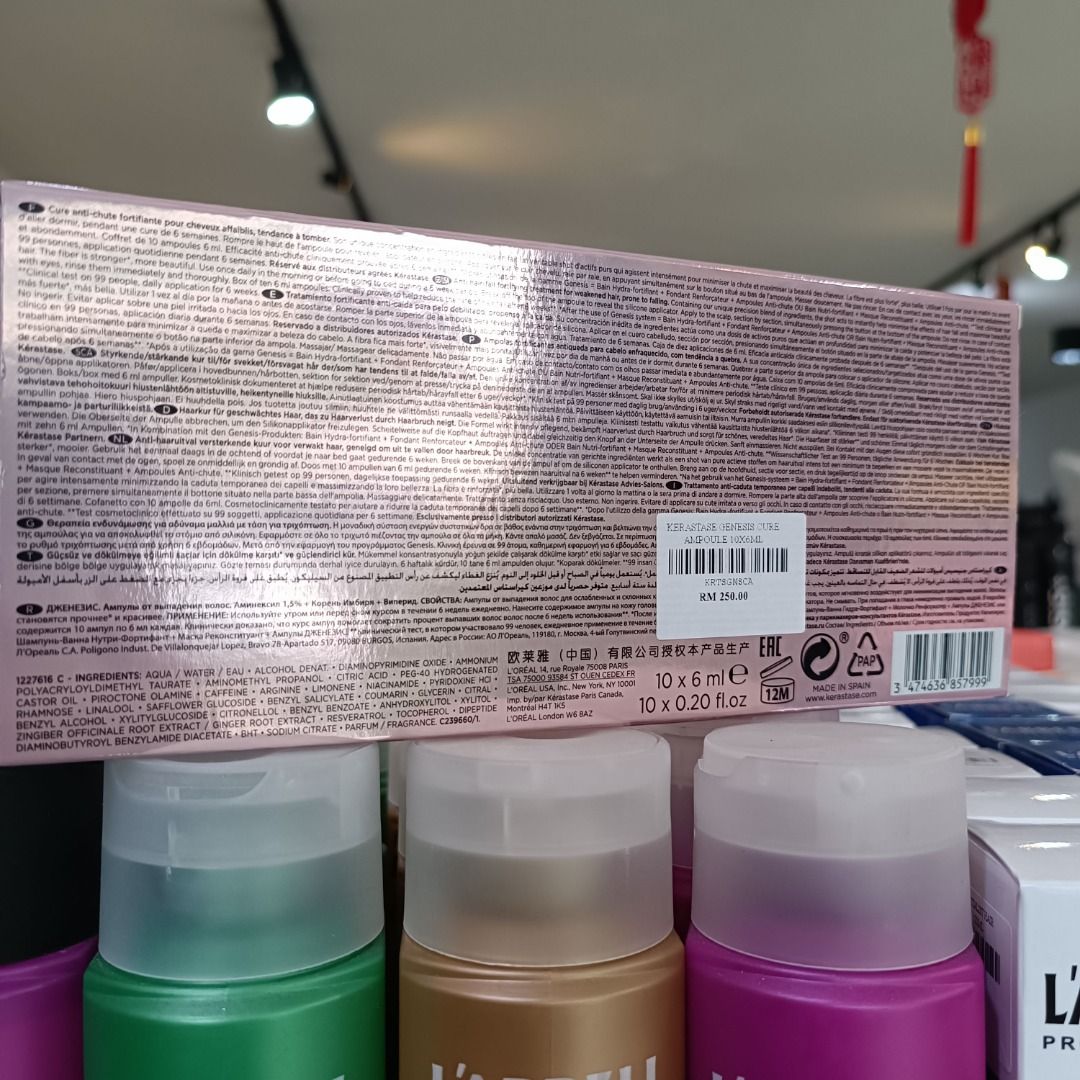 KERASTASE Genesis Ampoules Cure AntiChute Fortifiantes, Anti HairFall