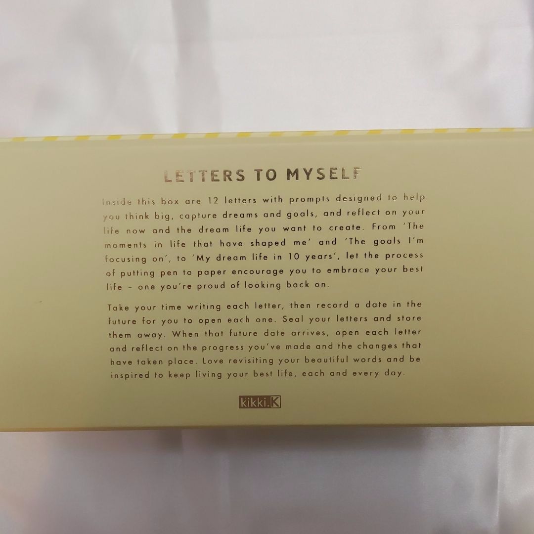 Kikki K Letters To Myself Letter and Envelope Set, Hobbies & Toys