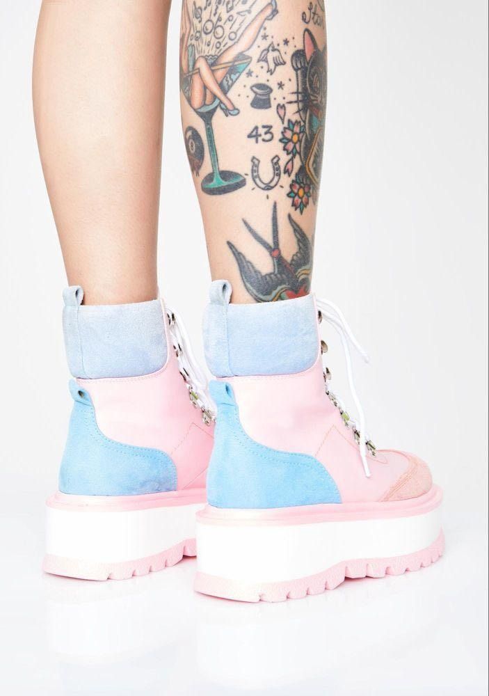 KOI FOOTWEAR DOLLSKILL Kawaii Hydra Matrix Platform Boots