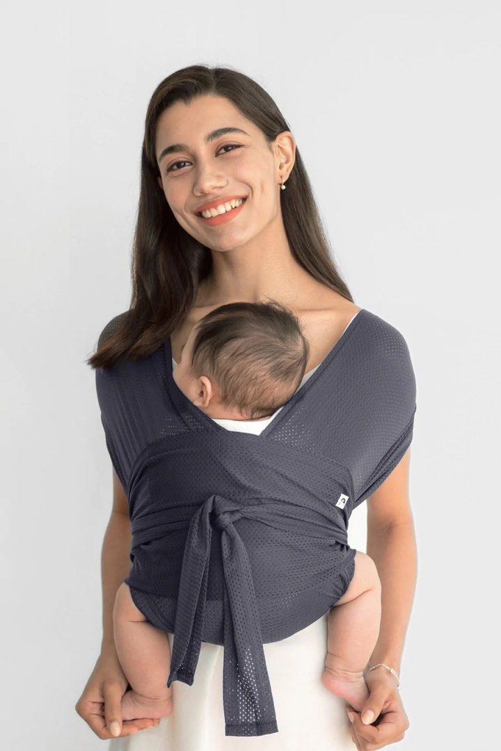 KONNY Baby Carrier SUMMER Air Mesh (Charcoal), Babies & Kids, Going