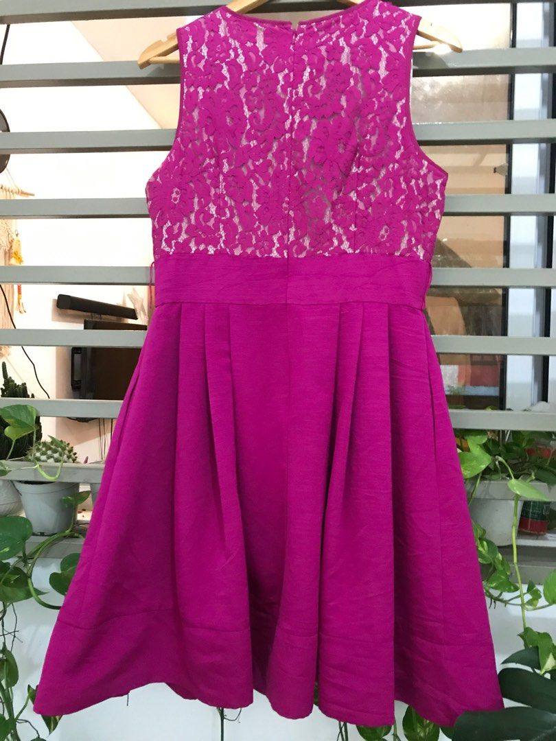 eliza j fuschia dress