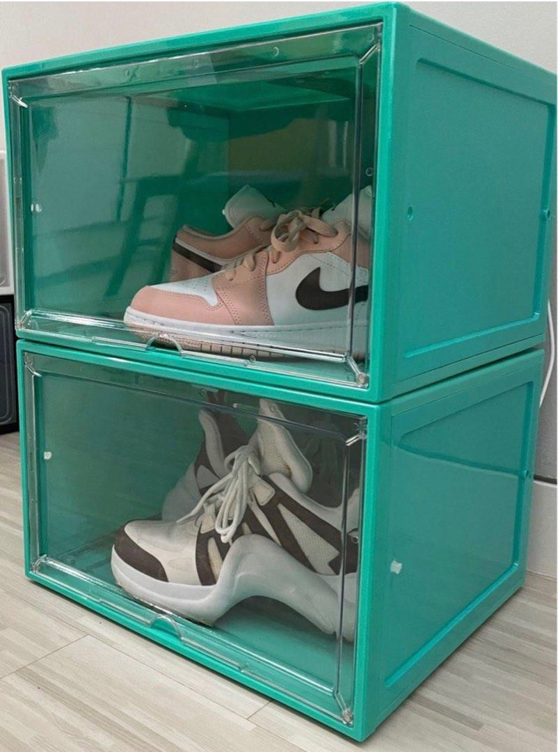 LED Shoe Box Shoe Case For Yeezy Jordan Nike Gucci Green Color