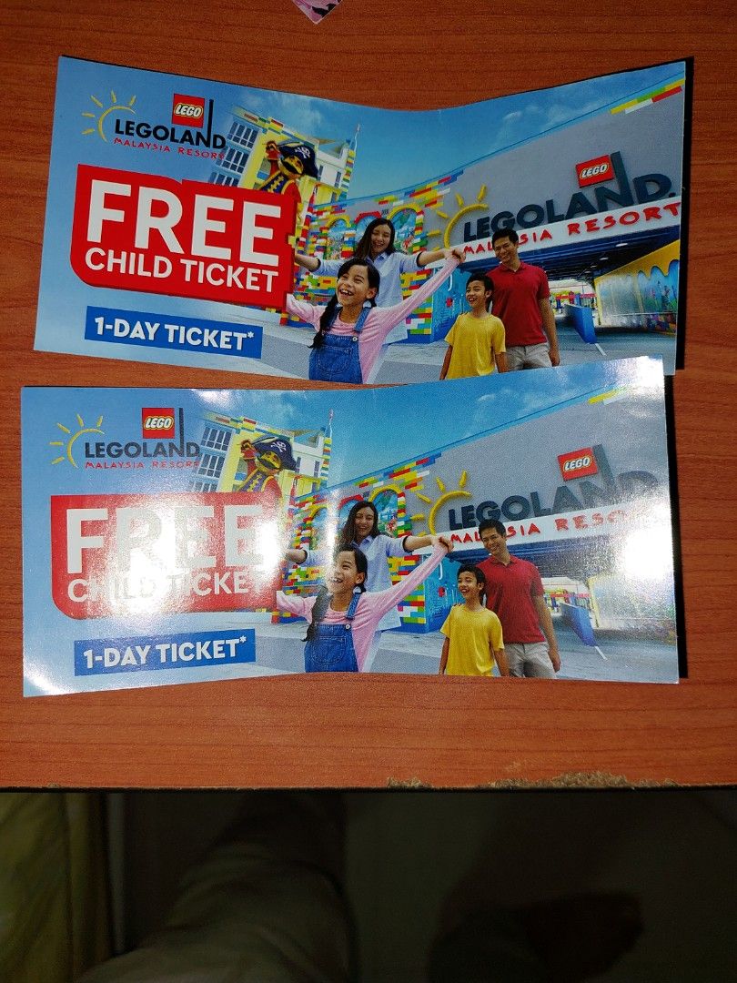 Legoland child ticket voucher, Tickets & Vouchers, Flights & Overseas