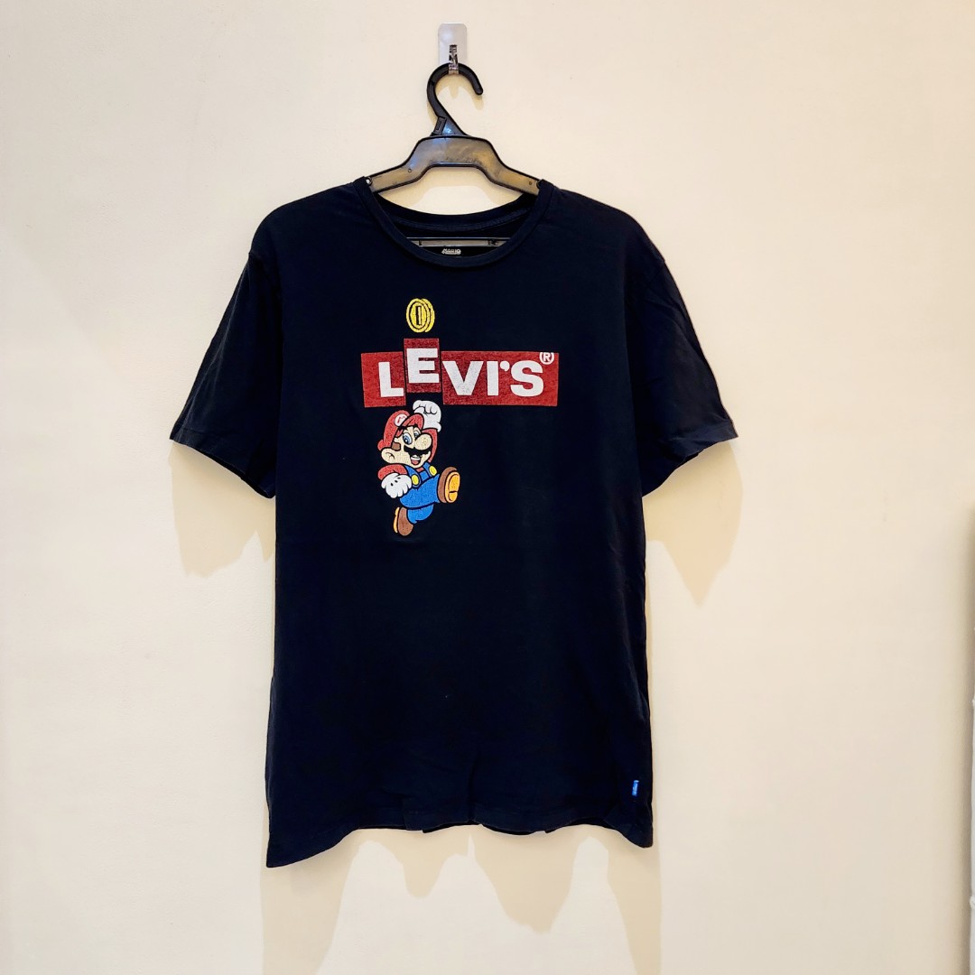 Levis X Super Mario Shirt Mens Fashion Tops And Sets Tshirts And Polo Shirts On Carousell 