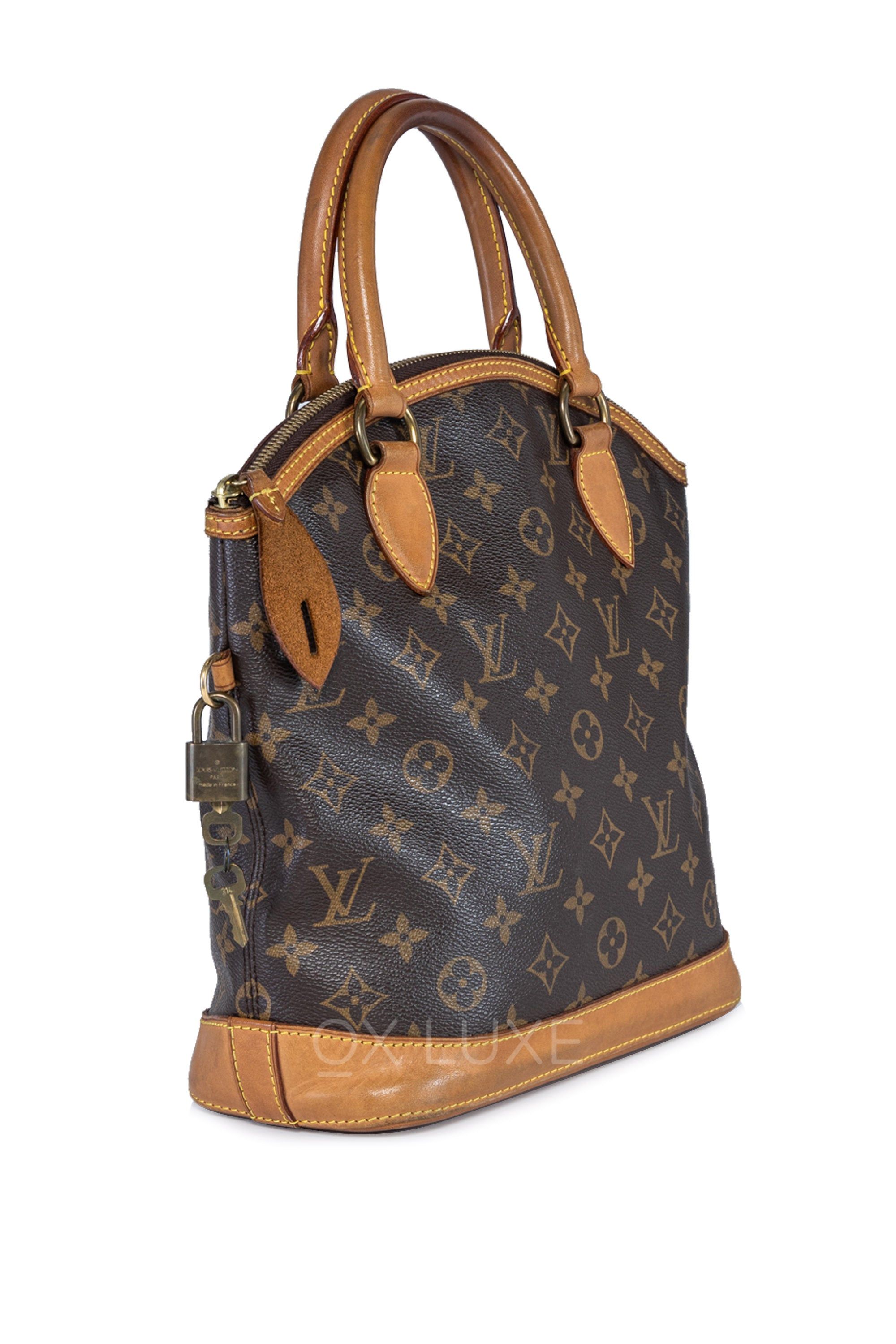 Louis Vuitton LV Lock It Top Handle Bag Monogram Coated Canvas oxluxe