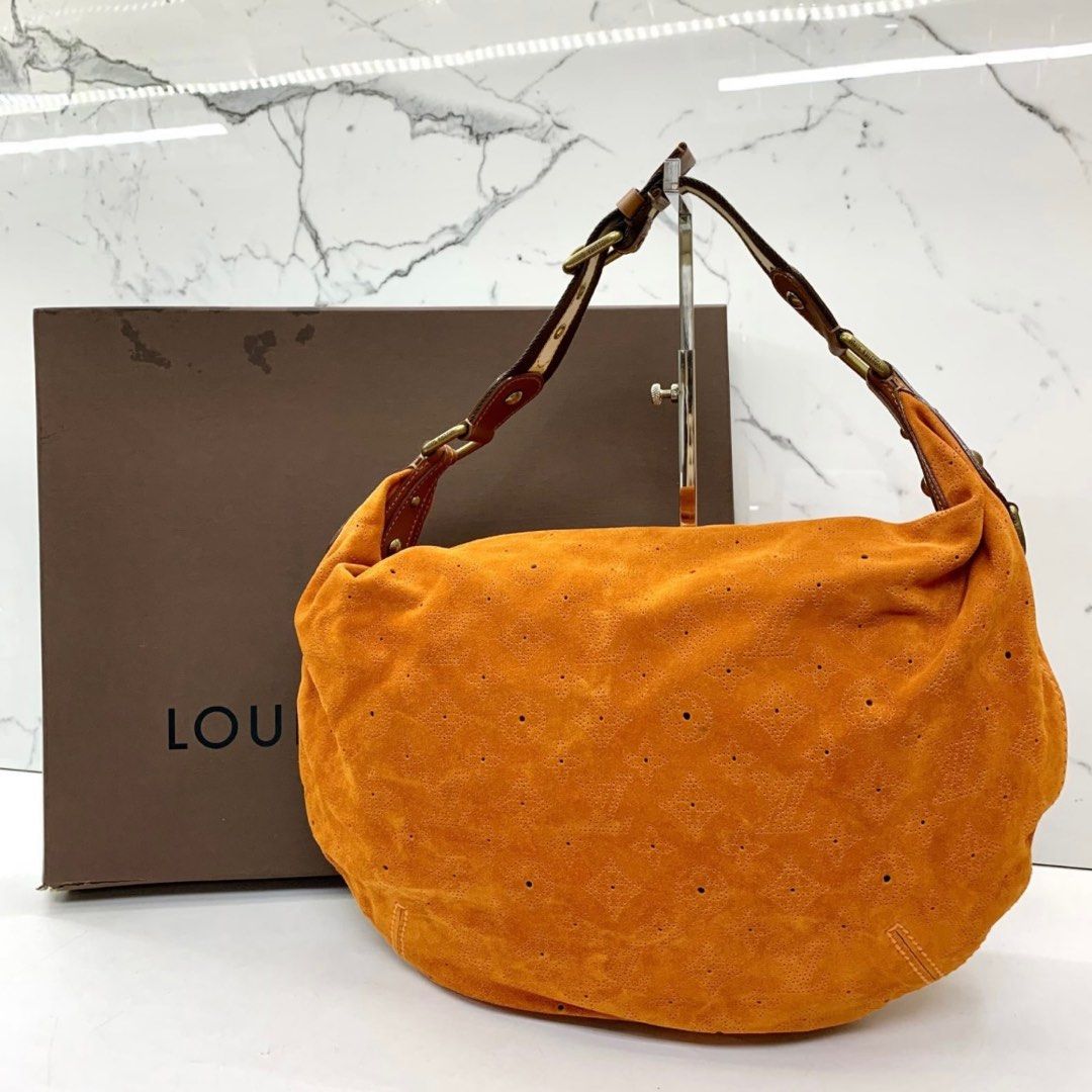 Louis Vuitton Louis Vuitton Onatah GM Orange Suede Leather Shoulder
