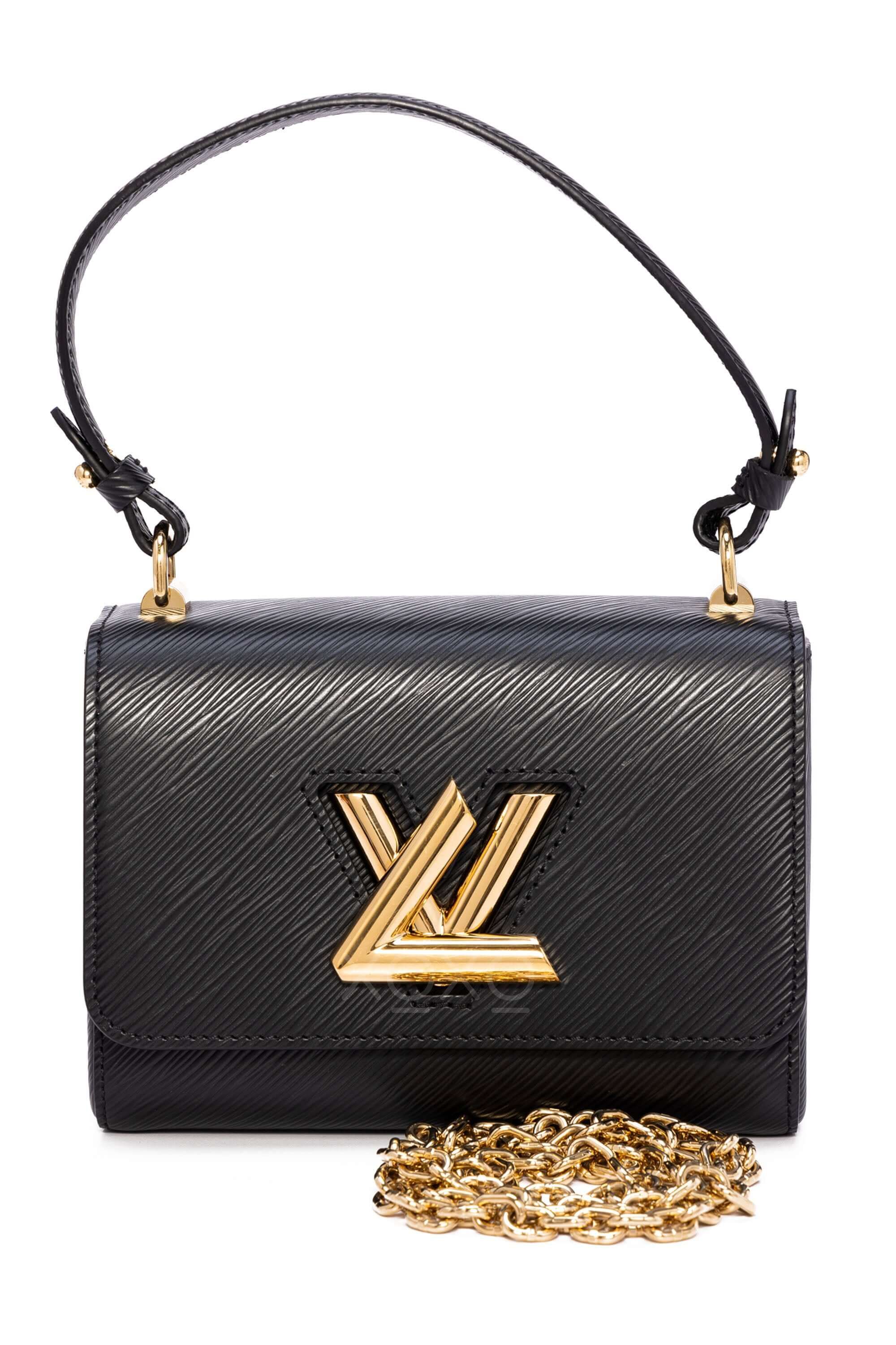Louis Vuitton LV Twist PM Top Handle Bag Epi Leather Black oxluxe