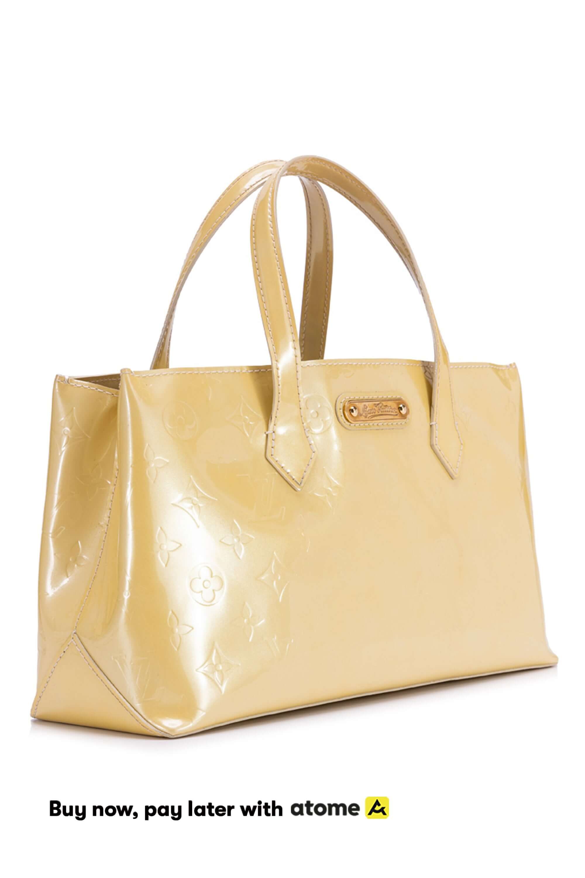 Louis Vuitton, Bags, Louis Vuitton Lv Hand Bag Wilshire Pm Yellow Vernis