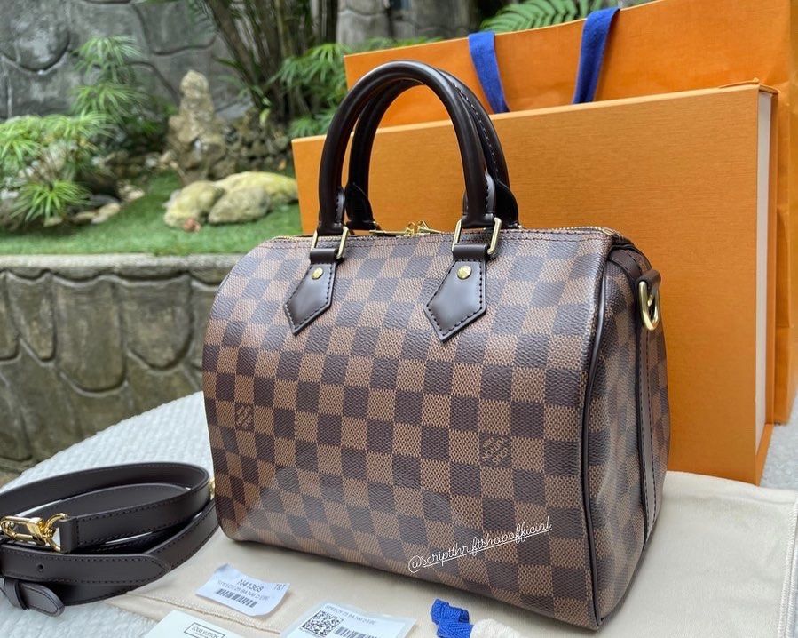 Louis Vuitton Damier Ebene Speedy Bandouliere 25 NM