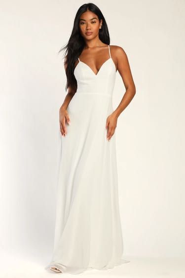 Lulus maxi dress white sales