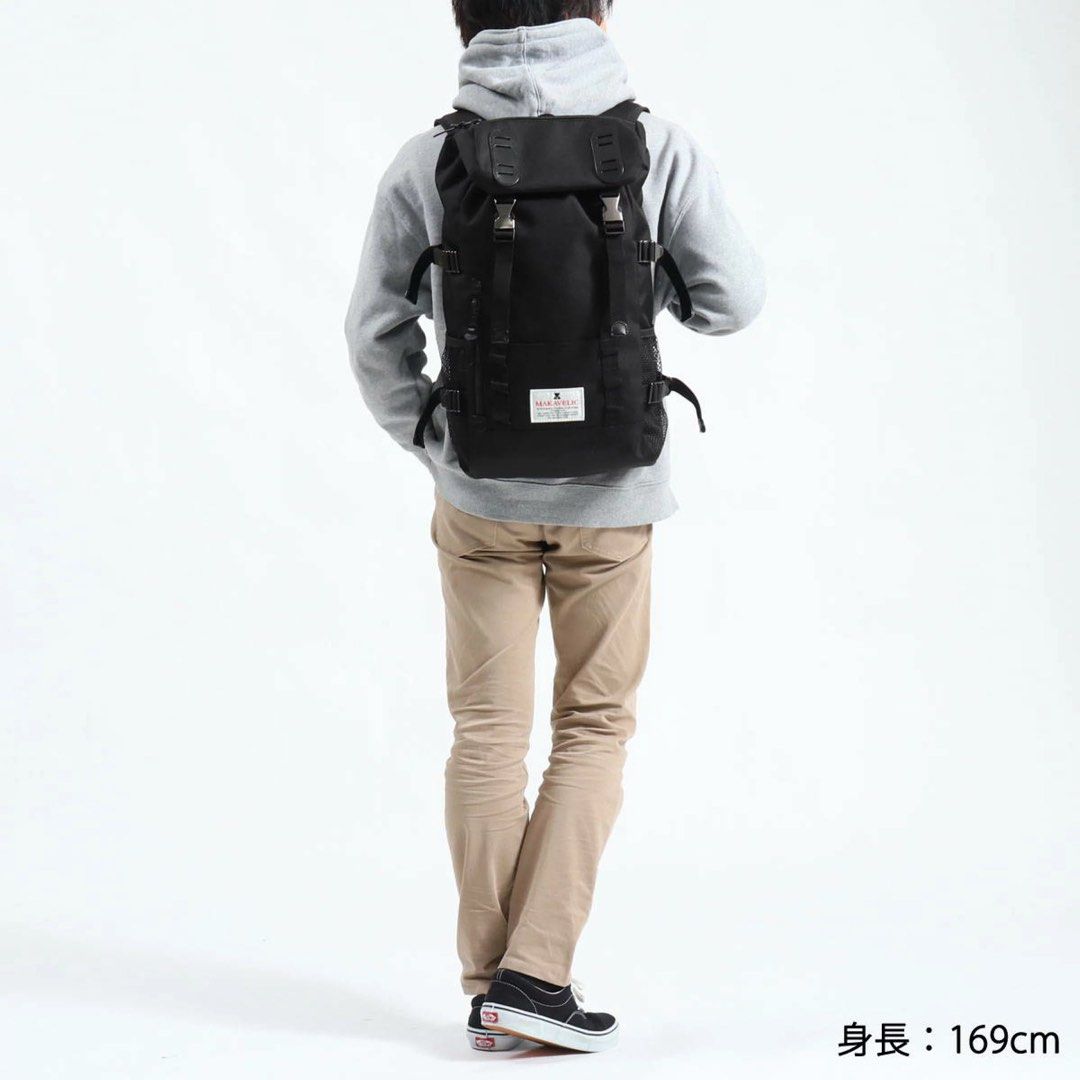 MAKAVELIC daypack 背包A4 B4 大容量20L 筆記本電腦防水背包, 男裝, 袋