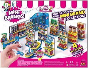 5 Surprise Mini Brands Electronic Mini Mart with 4 Mystery Mini Brands  Playset by ZURU 
