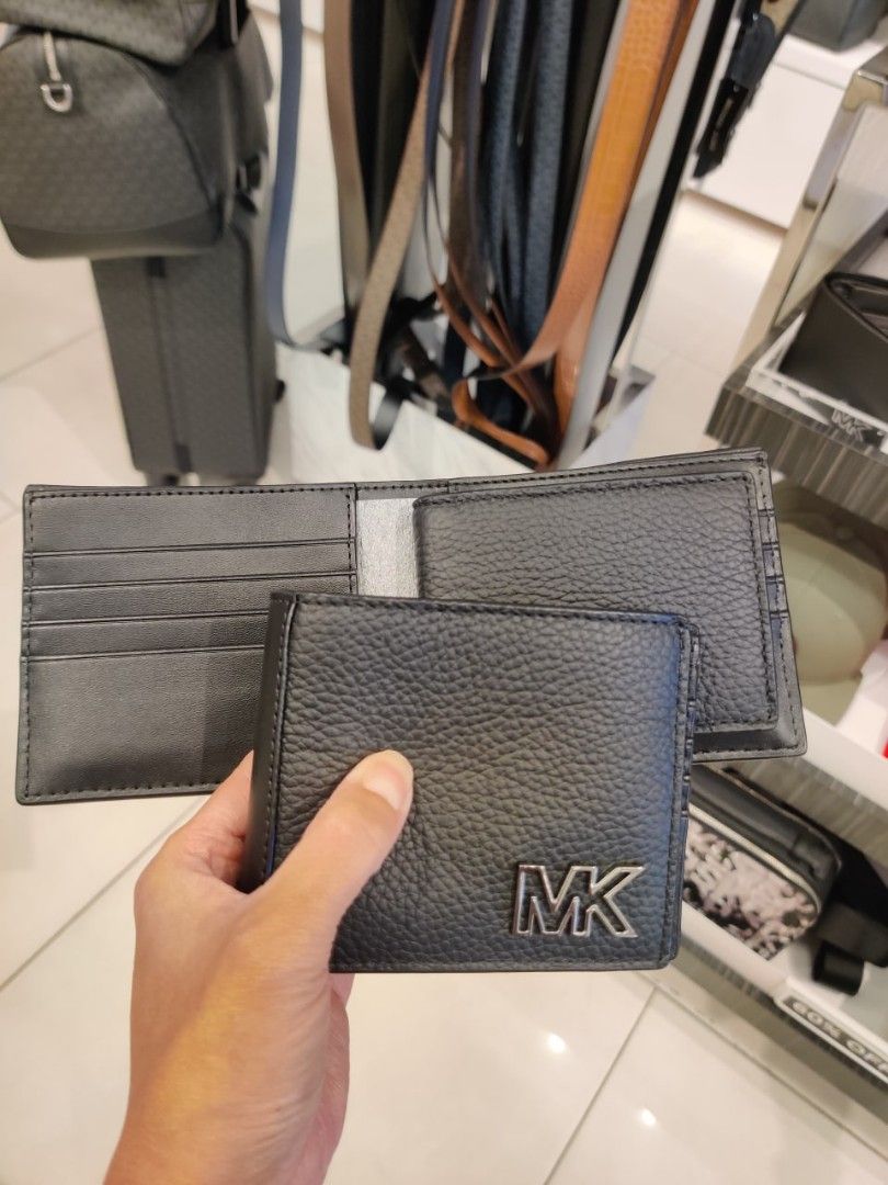 MK men wallet black navy Men s Fashion Watches Accessories
