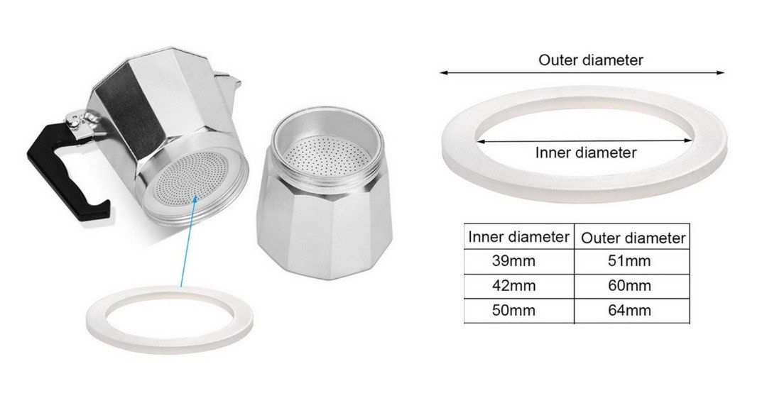 Moka pot oring seal (2 cup size), TV & Home Appliances, Kitchen